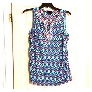 INC sleeveless blouse